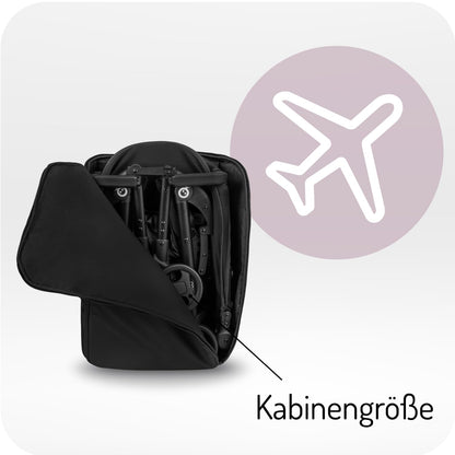 MoMi GRACE leichter Kinderwagen ab 6 Monaten kompakt Buggy mit einem Rucksack zum Tragen passt als Handgepäck faltbarer Reisebuggy 5-Punkt-Gurt